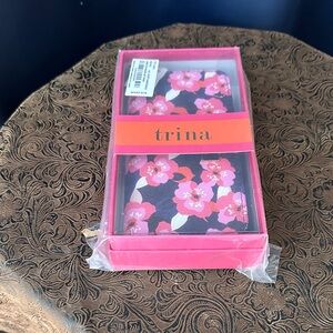 Trina Turk Pink Floral Clutch